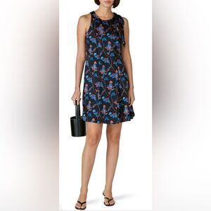 Thakoon Black Daisy Printed Dress Size 4